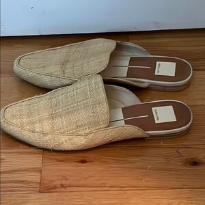 Dolce Vita Beige Woven Slip-On Loafers women’s size 9.5